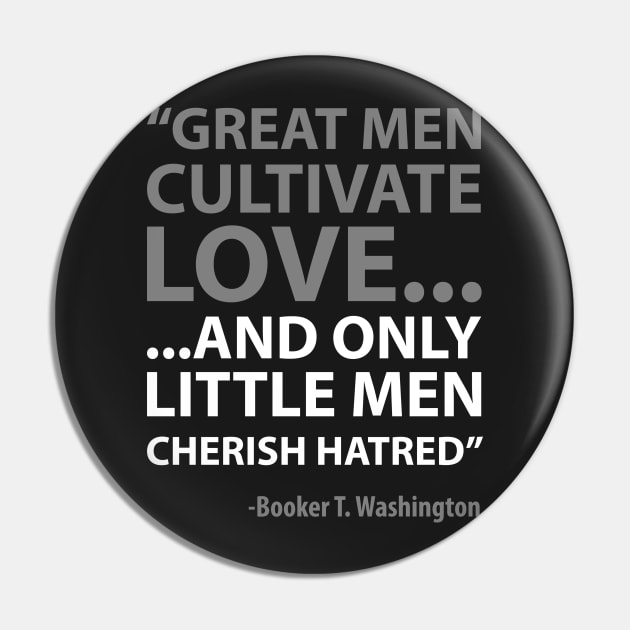 Booker T. Washington | Quote Pin by UrbanLifeApparel