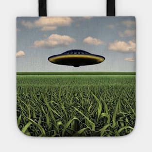 UFO Over Cornfield Tote