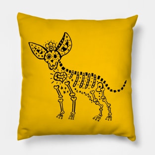 Day of The Dead Chihuahua Pillow