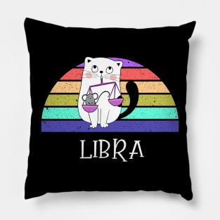 Cat Horoscope Libra Pillow