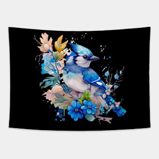 Blue Jay Bird Tapestry