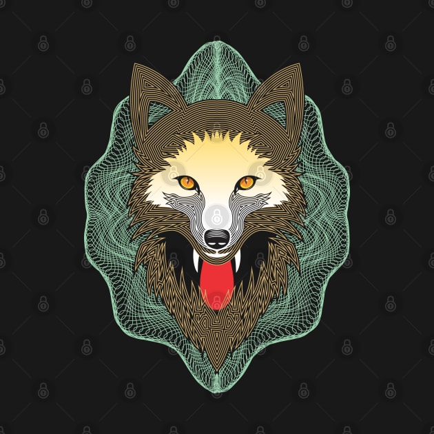 Wolf Wild Polygonal by noranajas