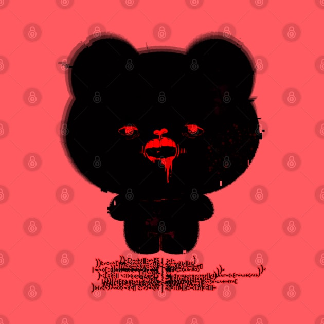 HALLOWEEN Creepy cute bear with blood by KUKUL