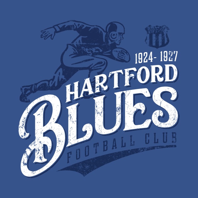 Hartford Blues Football by MindsparkCreative