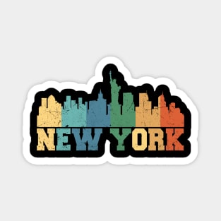 New York Skyline retro Magnet