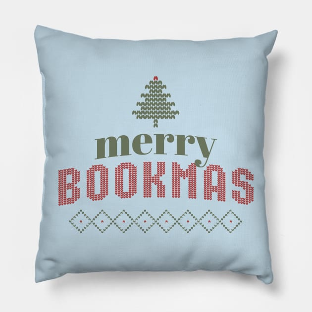 Bookish book Christmas holiday gifts & librarian gift for book nerds, bookworms Pillow by OutfittersAve