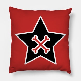 Cross bones in Star Pillow