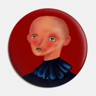 Bald boy from a dark tale Pin