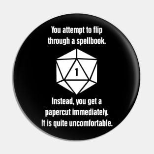 Wizard | d20 Roleplaying Game Scenario | Board Game Pin