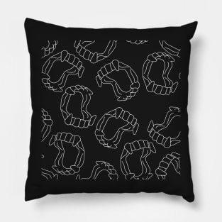 Halloween Vampire Fangs Pillow