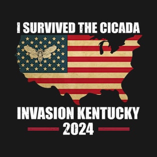 I Survived The Cicada Invasion Kentucky 2024 T-Shirt