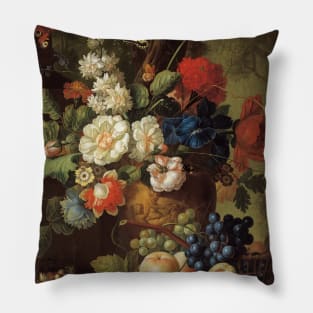 Flowers by Jan van Os Pillow