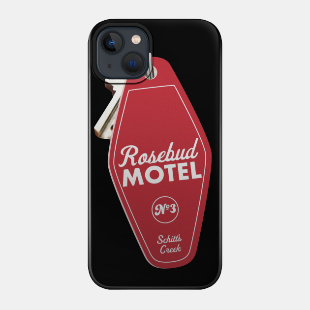 Schitt's Creek Rosebud Motel Key Tag, Retro design in red - Schitts Creek - Phone Case