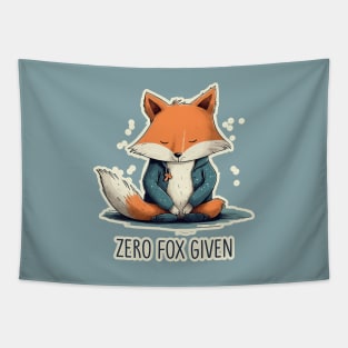 Zero Fox Given Funny Joke Print Tapestry