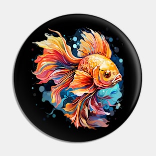 Goldfish Rainbow Pin