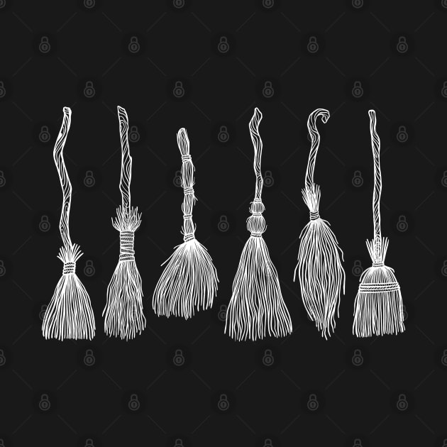 Witches Brooms by OccultOmaStore