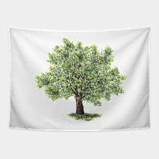 July birthday walnut tree Tapestry