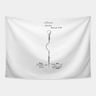 Screw Driver Vintage Patent Hand Drawing Tapestry