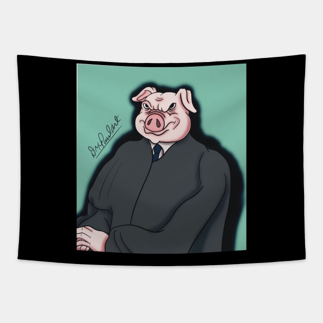 Supreme Court Pig Tapestry by Dr Paul Art