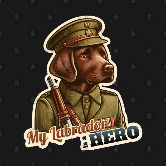 Labrador Retriever soldier by k9-tee