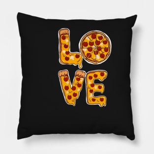 Love is Pizza Valentines day Funny LOVE in Pizza Pillow