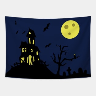 Haunted House Tapestry