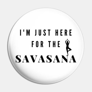 Yoga Savasana Pin