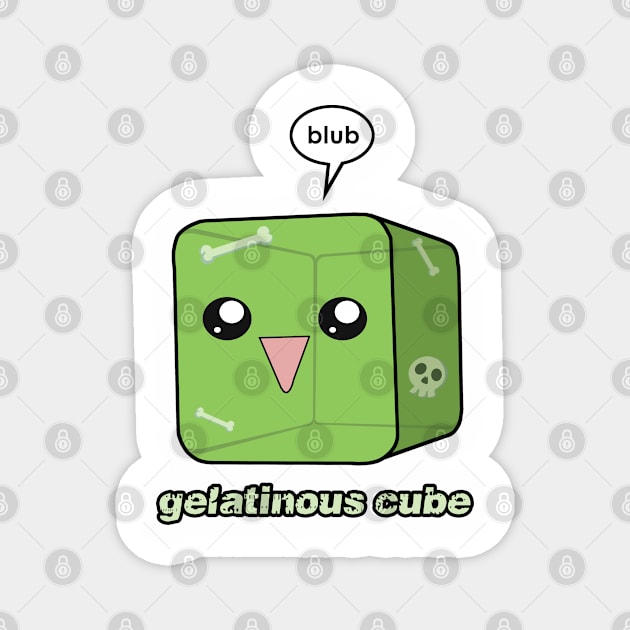 Jelly Cube! Magnet by technehiyaw