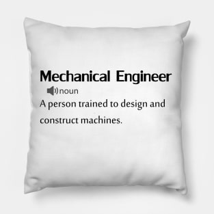 Funny mechanical engineer Definition Pillow