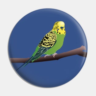 Green Parakeet/Budgie Pin