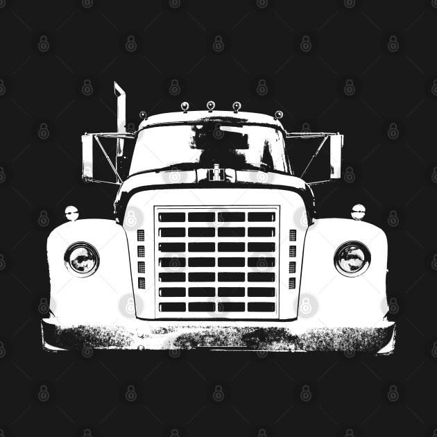 International Harvester IH Loadstar classic American truck monoblock white by soitwouldseem