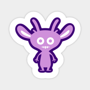 Cute Purple Cartoon Alien Monster Magnet