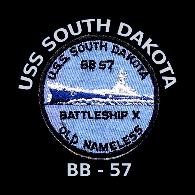 USS South Dakota Patch for Dark Colors by Spacestuffplus