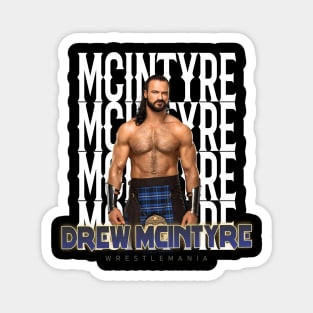 Wrestle Star aj drew mcintyre Magnet