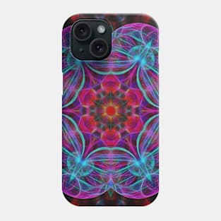 Vibrant wheel of fortune mandala Phone Case