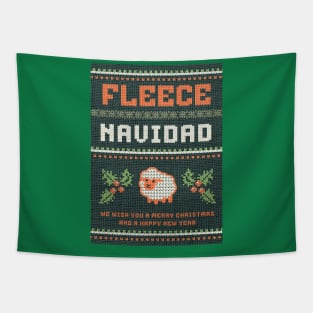 Funny Feliz Navidad Ugly Christmas Sweater Shirt Tapestry