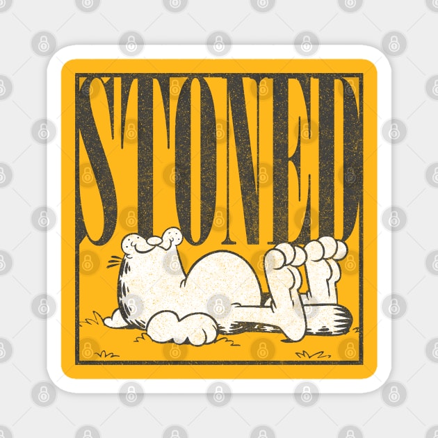 Stoned ///// 90s Aesthetic Faded Design Magnet by DankFutura