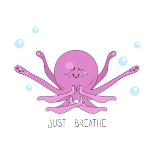 Octopus doing yoga underwater T-Shirt
