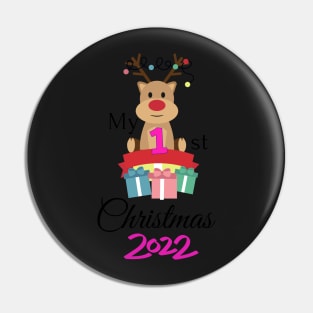 My First Christmas 2022 Pin