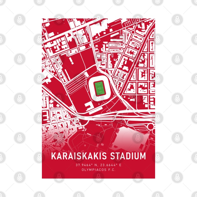 Olympiacos Stadium Map Design by TopFootballStadiums