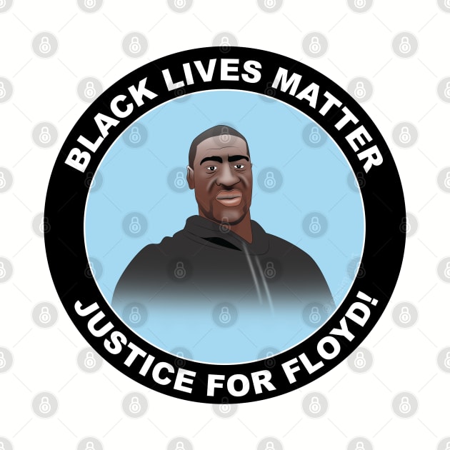 Justice for Floyd stickers, pin buttons, masks, magnets and more by Elcaiman7