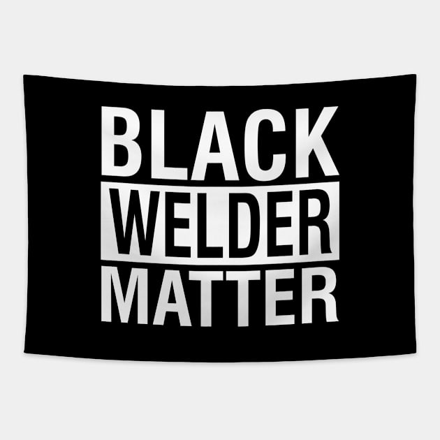 Black Welder Matter Tapestry by stonefruit