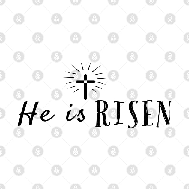 He Is Risen Cool Inspirational Easter Christian by Happy - Design