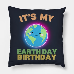 It's My Earth Day Birthday Pillow