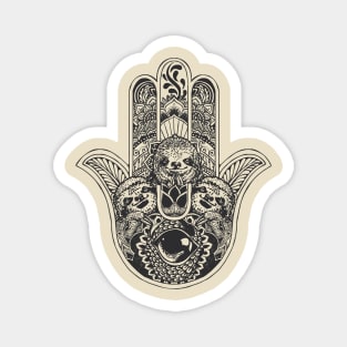 Hamsa Hand Sloth Magnet