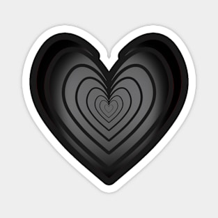 Rosy Heart (B&W 3) Magnet