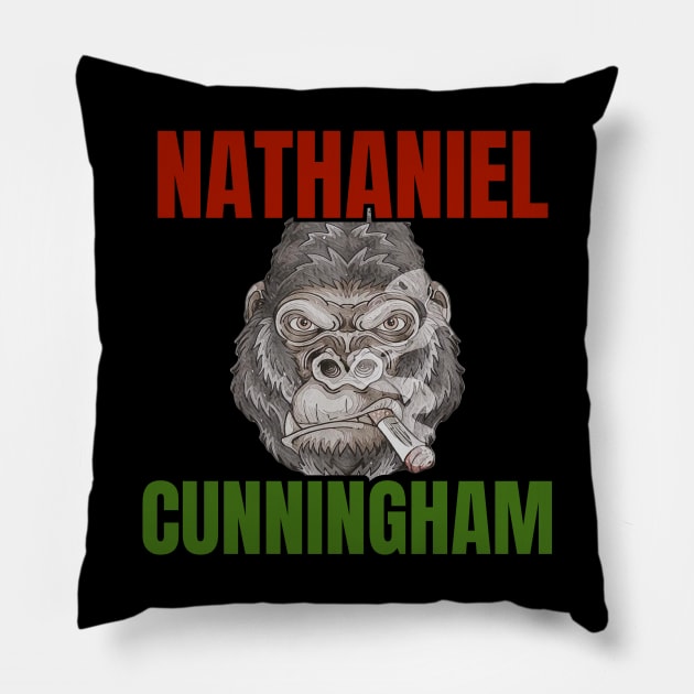 Nathaniel Cunningham Pillow by Bad Fellas