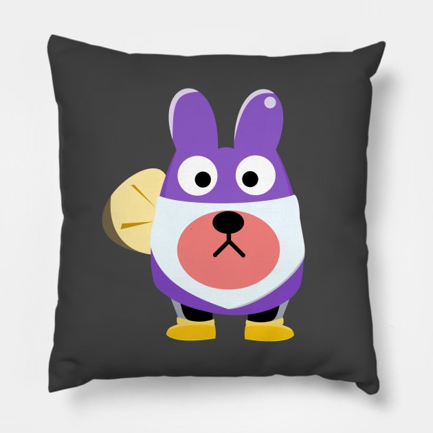 bumbnabbit change of wardrobe (bear/kuma) Pillow by prettyguardianstudio