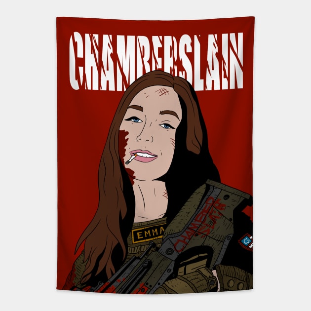 i'm chamberlain and you're chamberslain. emma. Tapestry by JJadx