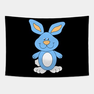 Sweet Blue Bunny Tapestry